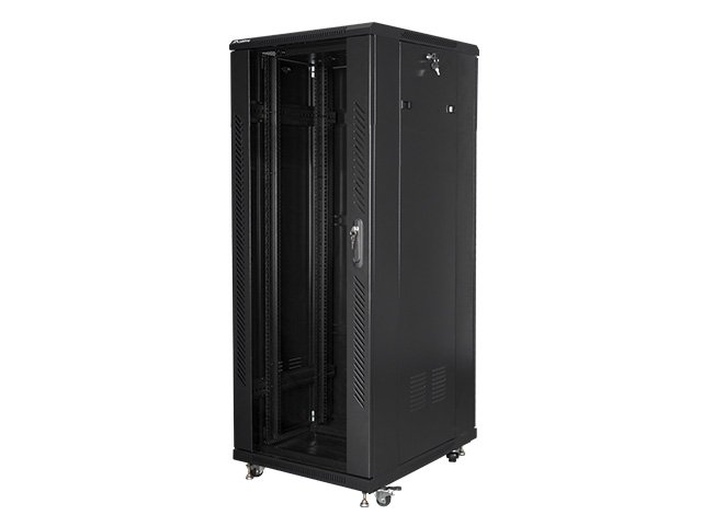 Lanberg - Rack cabinet 19" free-standing 32U/600x800 (flat pack) - FF01-6832-12B - Black