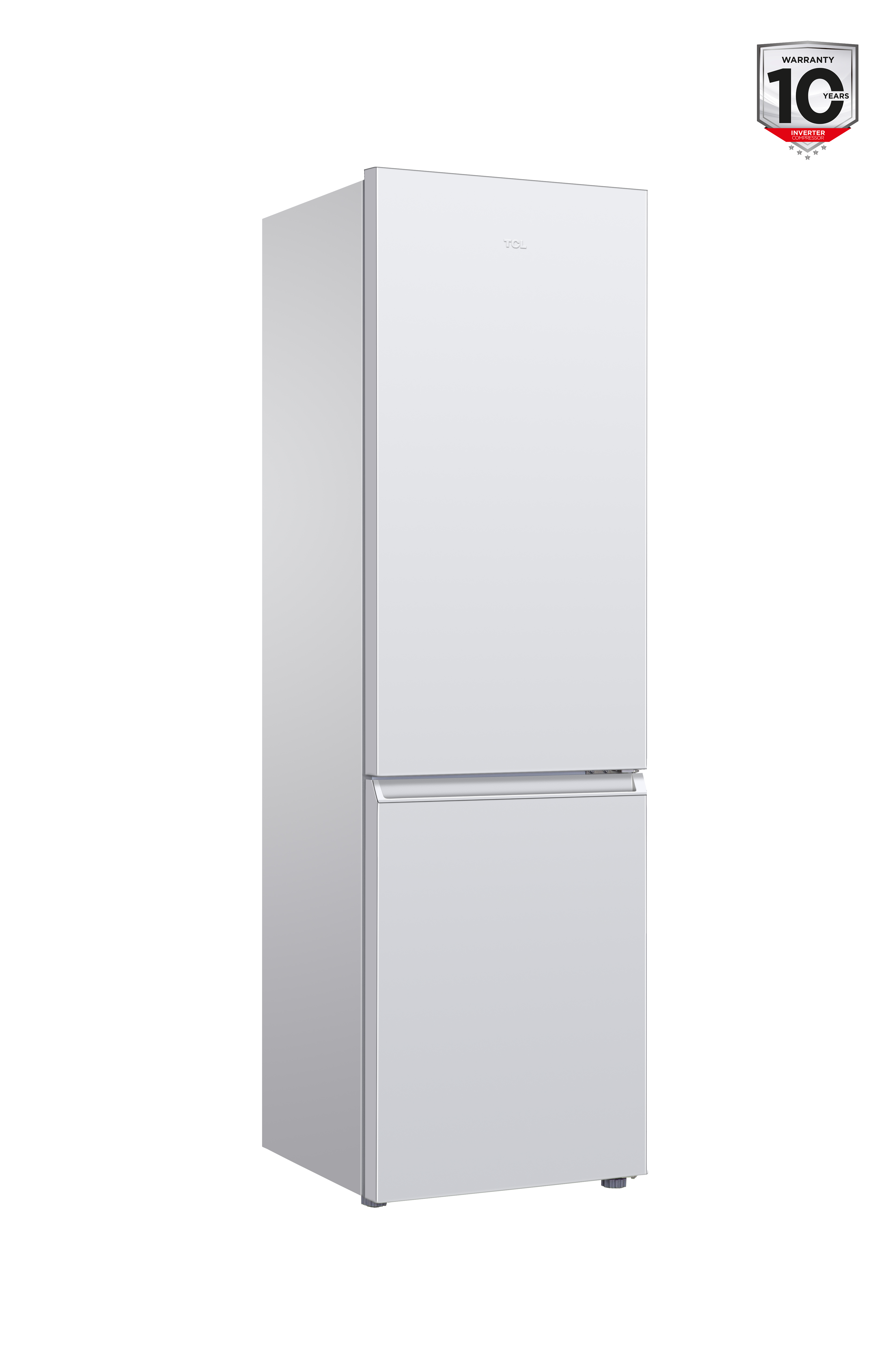 TCL Refrigerator - RF260BWE0 - Energy efficiency class E - Free standing - Combi - Height 182.3 cm - Fridge net capacity 187 L - Freezer net capacity 73 L - 40 dB - White