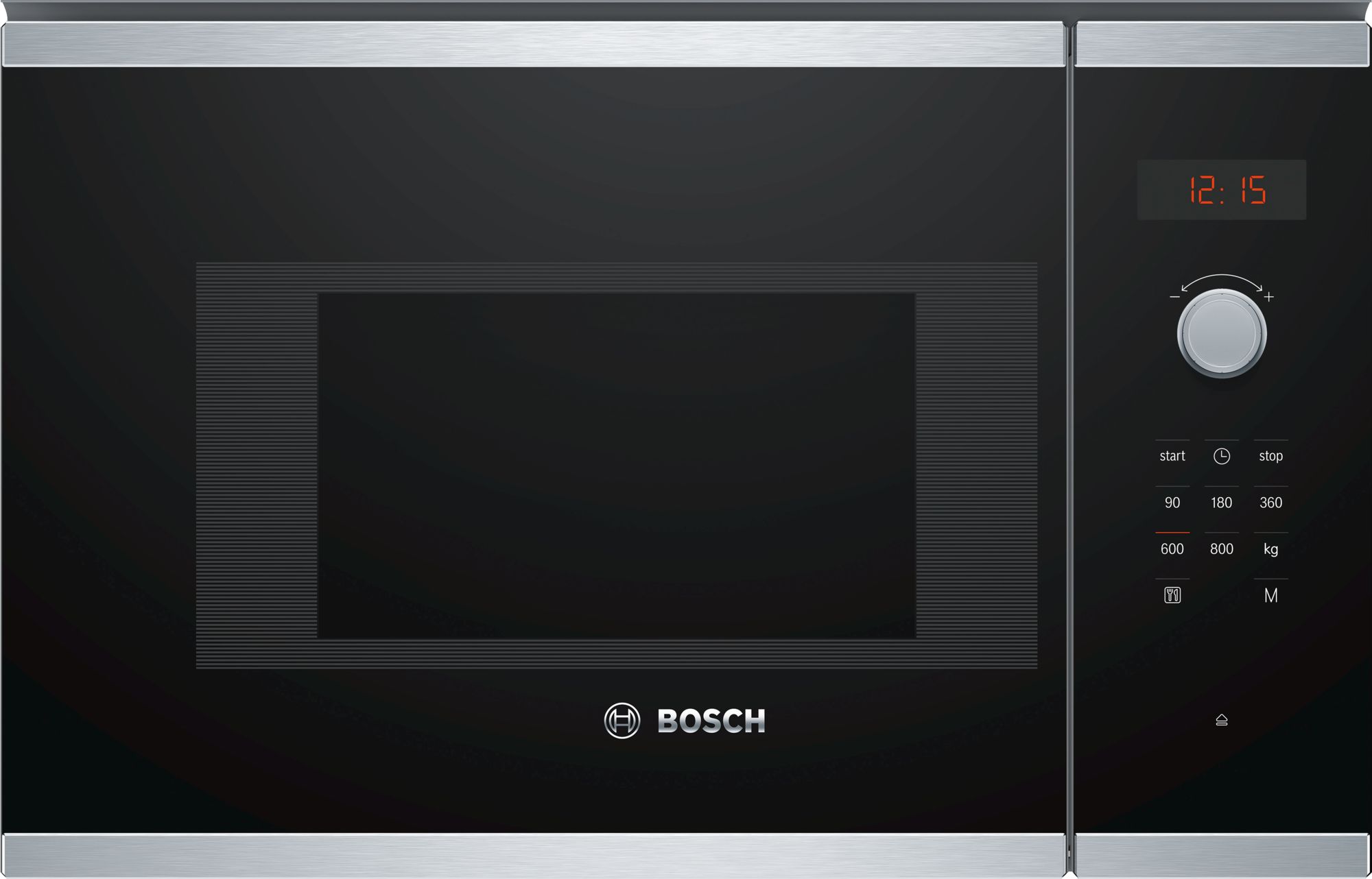 Bosch - Microwave Oven - BFL523MS0 - Built-in - 20 L - 800 W - Stainless steel/Black