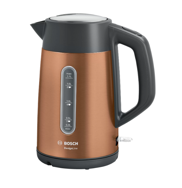Bosch - Kettle - TWK4P439 - Electric - 2400 W - 1.7 L - Stainless steel - 360° rotational base - Copper