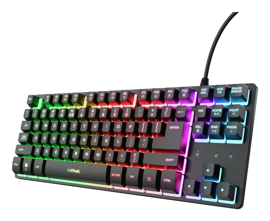 KEYBOARD USB GXT833 THADO TKL/ENG BLACK 25886 TRUST