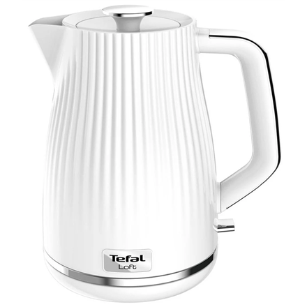 TEFAL - Electric Kettle - KO250130 - Electric - 2400 W - 1.7 L - Plastic - 360° rotational base - White