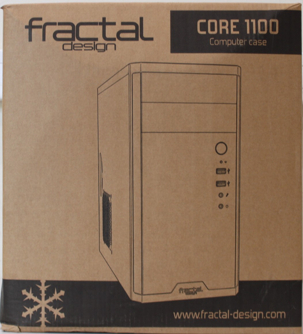 SALE OUT. Fractal Design Core 1100, Black - Fractal Design - CORE 1100 - Black - Micro ATX - DAMAGED PACKAGING, DENTED BODY