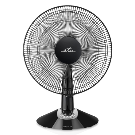 ETA - Zefir ETA160790010 - Table Fan - 45 W - Diameter 30 cm - Number of speeds 3 - Oscillation - Black