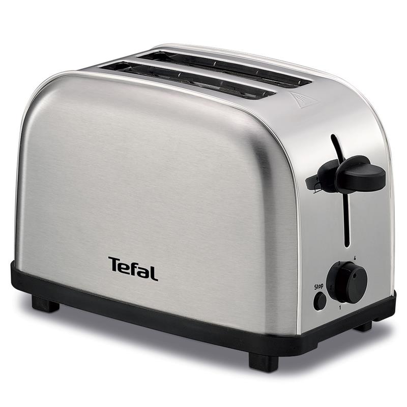 TEFAL - Ultra Mini TT330D - Toaster - Power 700 W - Number of slots 2 - Stainless steel - Housing material Stainless steel