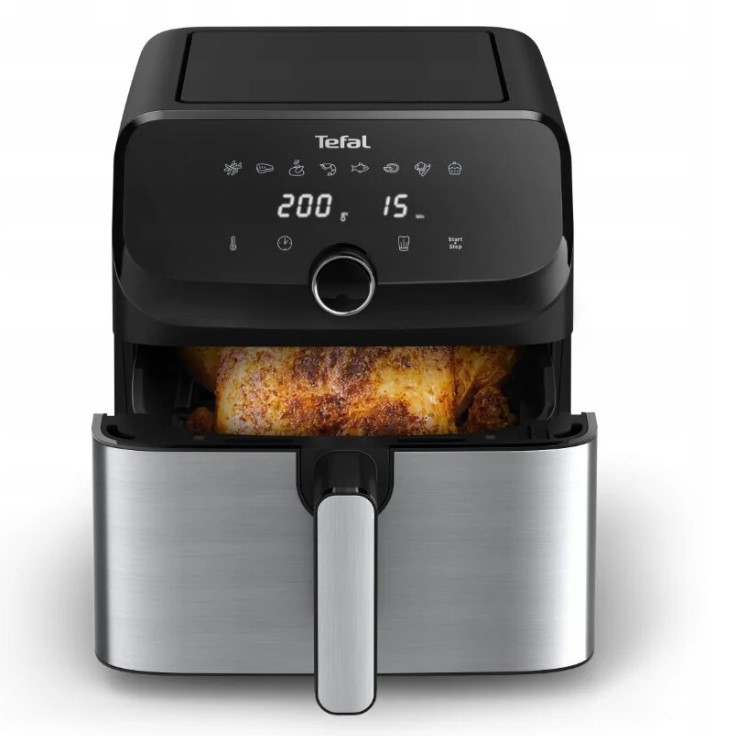 TEFAL Easy Fry Mega Air Fryer - EY855D10 - Power 1700 W - Capacity 7.5 L - Black