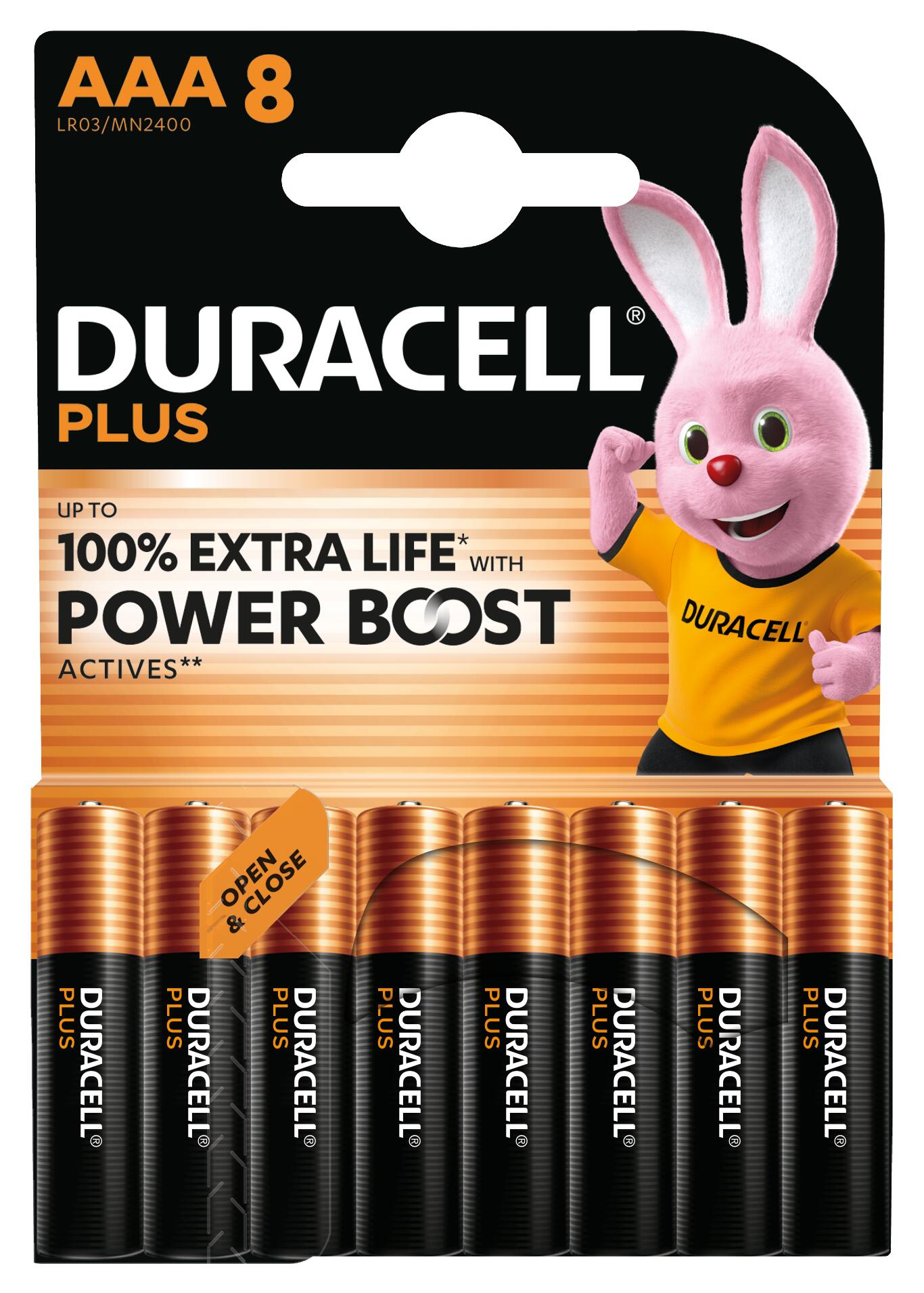 Duracell Plus Boost MN2400 BL8 - AAA - 8 pc(s)
