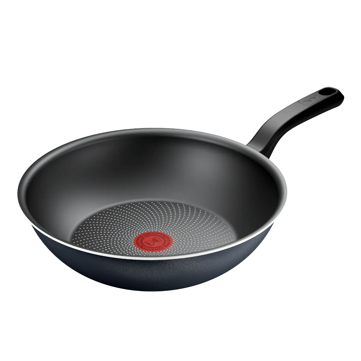 TEFAL Pan - H0561942 - Wok - Diameter 28 cm - Suitable for induction hob - Fixed handle - Black