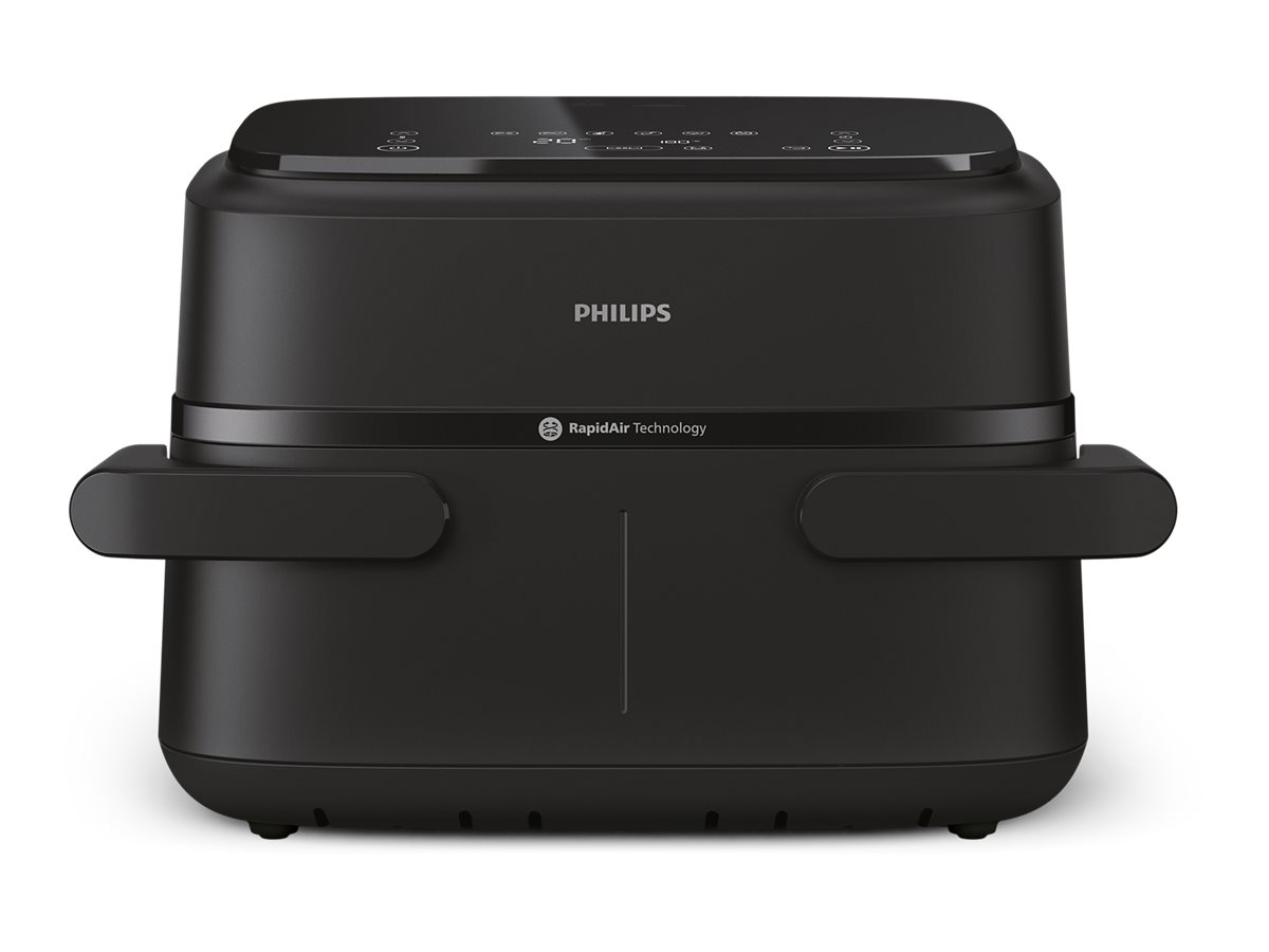 Philips Airfryer Dual Basket - NA150/00 1000 Series - Power 2450 W - Capacity 7 L - RapidAir Plus - Black
