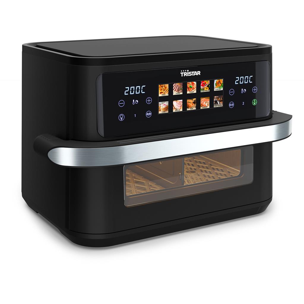 Tristar Dualzone Flex Airfryer - FR-9078 - Power 2800 W - Capacity 10 L - Hot air technology - Black
