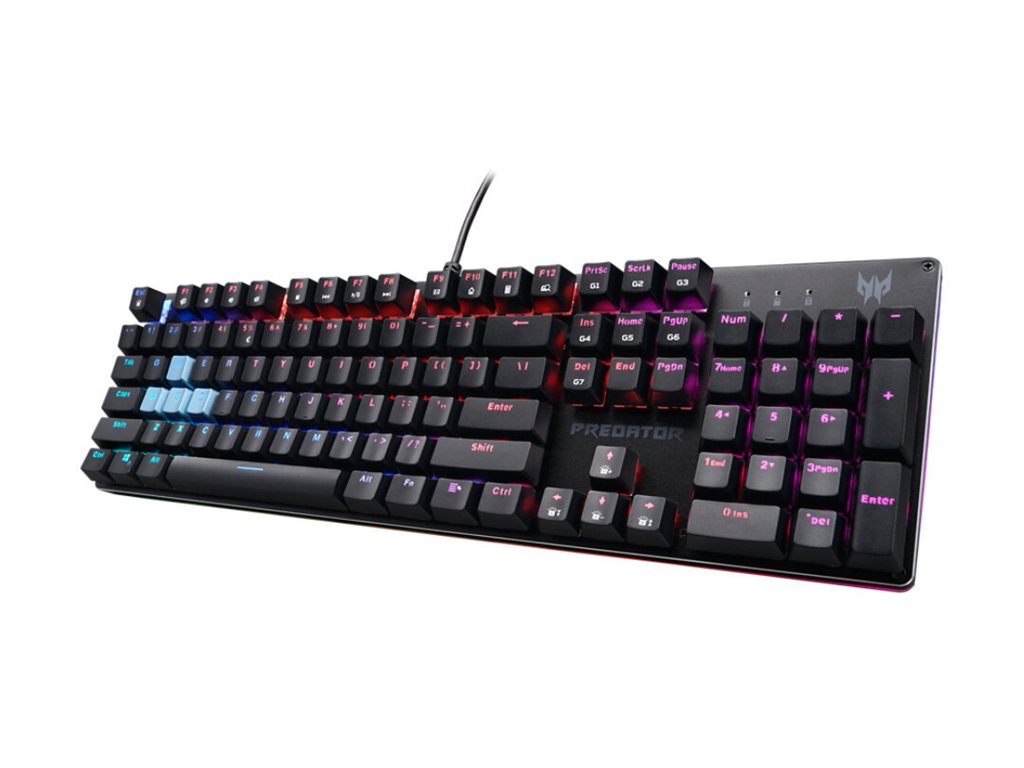 Acer Predator Aethon 303 - Keyboard - Wired - US - Kailh Blue - Black - Retail Pack