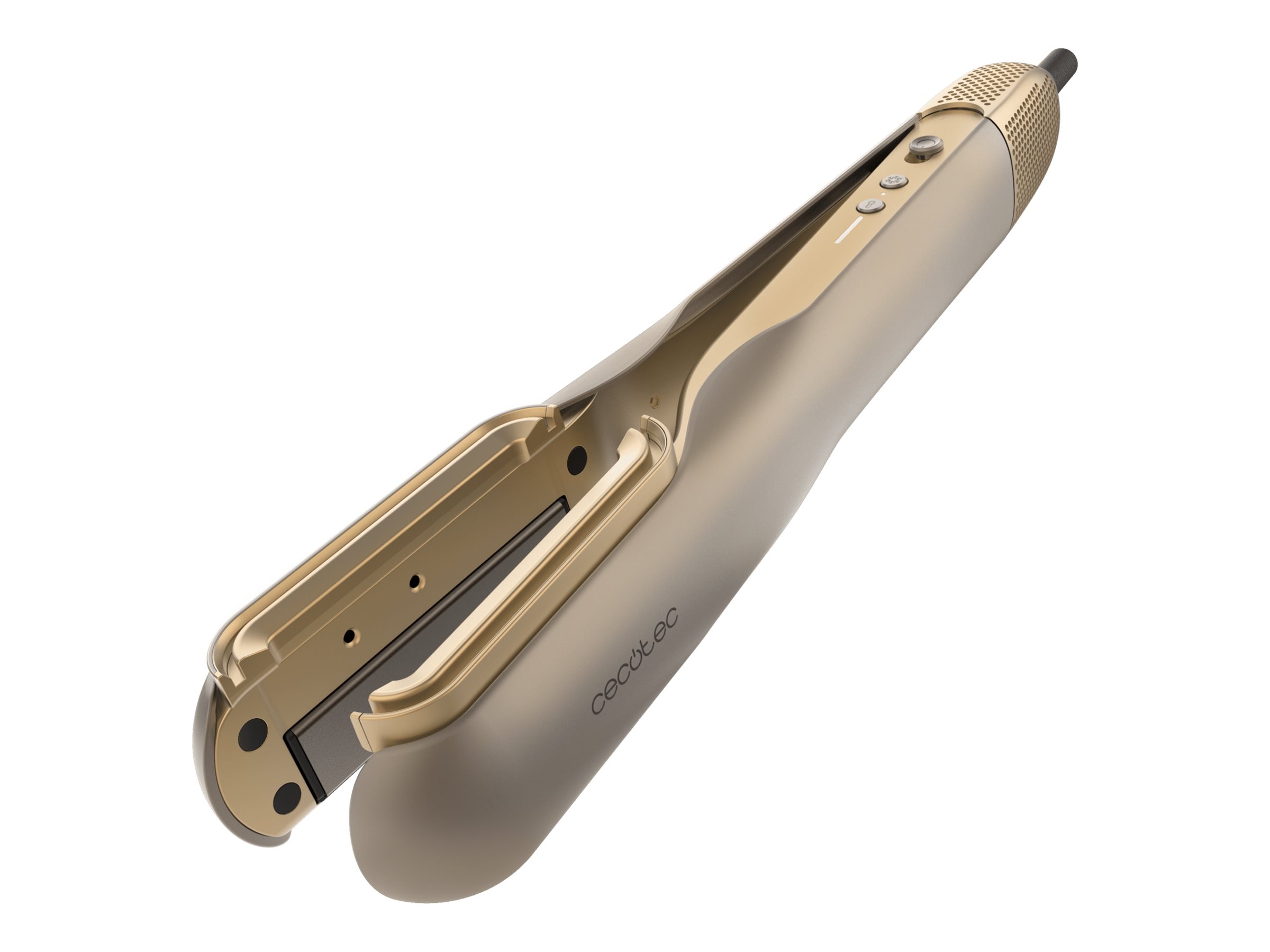 Cecotec Air Straightener - AirLisse 2in1 ForceDry Champagne - Ceramic heating system - Number of heating levels 4 - 1000 W - Beige