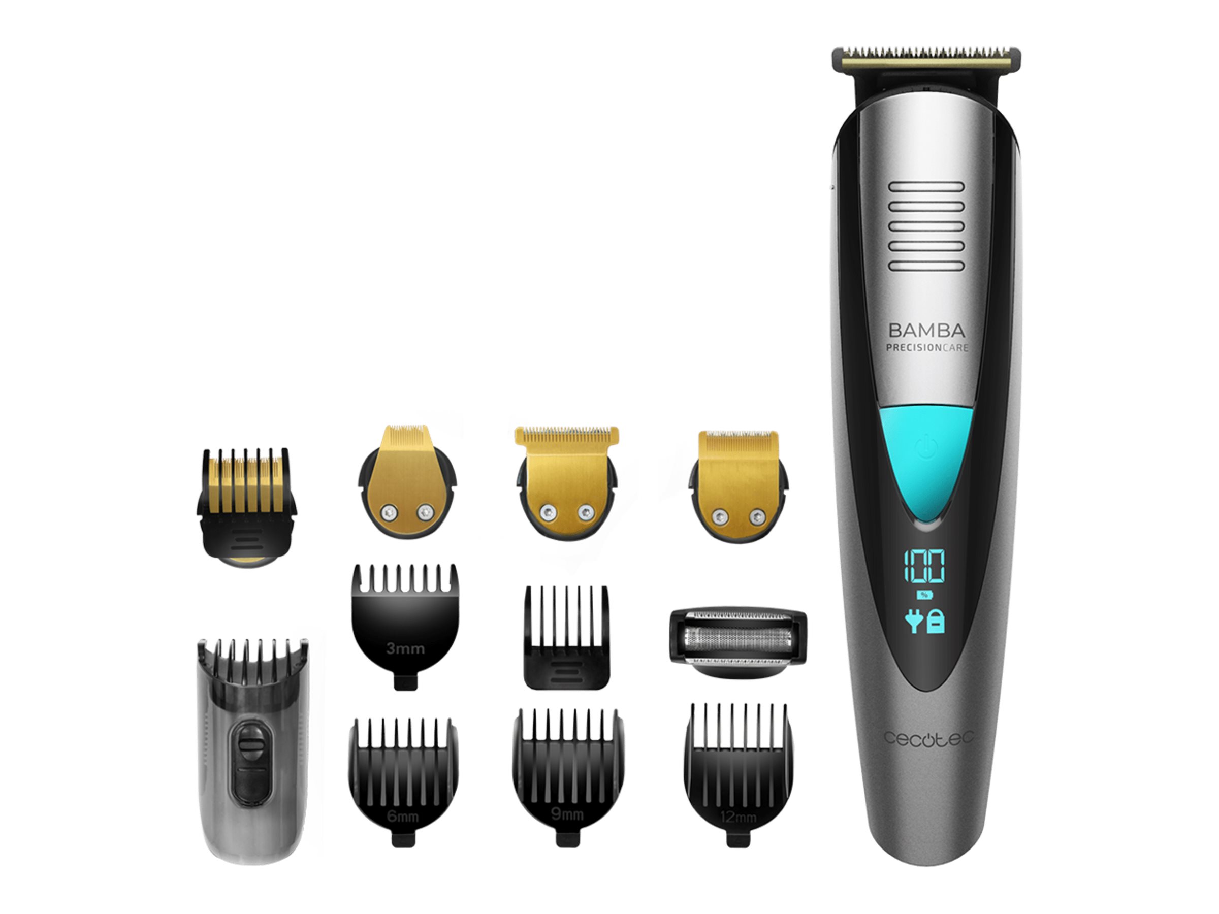 Cecotec Trimmer - PrecisionCare Pro 5-in-1 - Cordless - Wet & Dry - Number of length steps 13 - Black/Silver