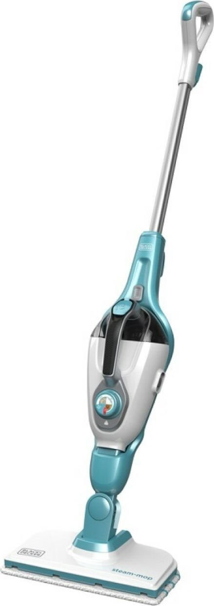 BLACK & DECKER 9in1 Steam cleaner - FSMH1351SM-QS - Power 1300 W - Water tank capacity 0.5 L - Teal/White