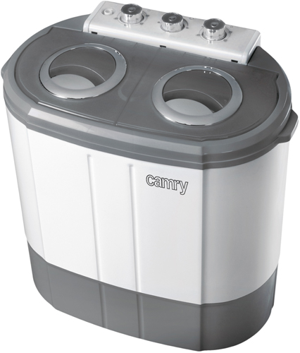 Camry - Washing machine - CR 8052 - Top loading - Washing capacity 3 kg - 1300 RPM - Depth 40 cm - Width 60 cm - White-Grey