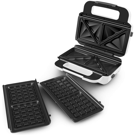 TEFAL - Wafle Maker Snack XL - SW701110 - 850 W - Number of pastry 2 - Belgium - White/Grey
