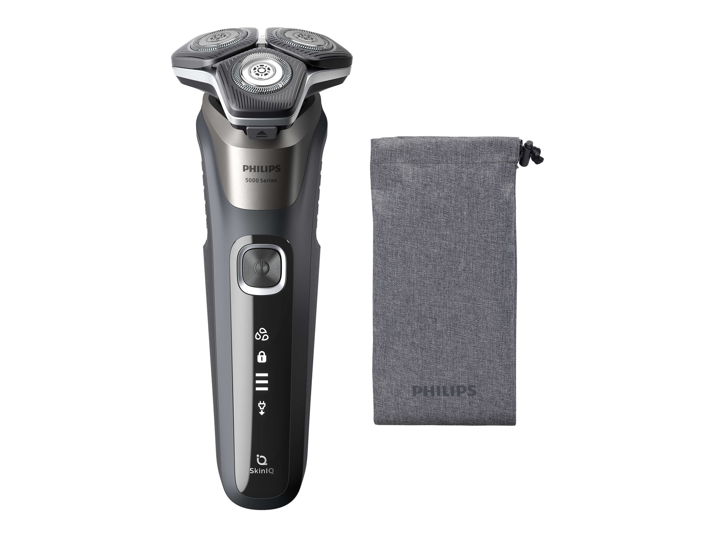 Philips Shaver - S5887/10 Series 5000 - Operating time (max) 60 min - Wet & Dry - Lithium Ion - Gray