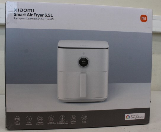 SALE OUT.  - SALE OUT. SALE OUT. Xiaomi - Smart Air Fryer EU - Capacity 6.5 L - Power 1800 W - White - UNEVEN SPACING BETWEEN DRAWER AND CORPUS, DAMAGED CORPUS EDGE