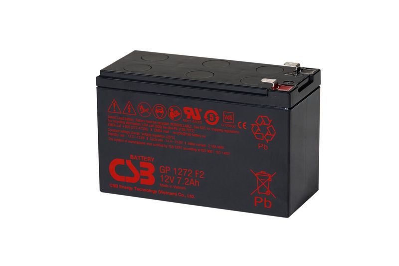 PCM - Battery 12V 7.2Ah F2 Pb CSB - CSB-GP1272