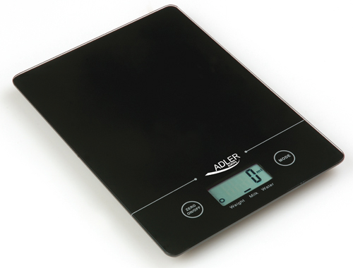 Adler - Kitchen scales - Adler AD 3138 - Maximum weight (capacity) 5 kg - Graduation 1 g - Display type LCD - Black