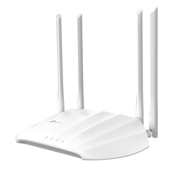 TP-LINK - Access Point - TL-WA1201 - 802.11ac - 2.4GHz/5 GHz - 300+867 Mbit/s - 10/100/1000 Mbit/s - Ethernet LAN (RJ-45) ports 1 - MU-MiMO Yes - no PoE - Antenna type 4 Fixed High Performance