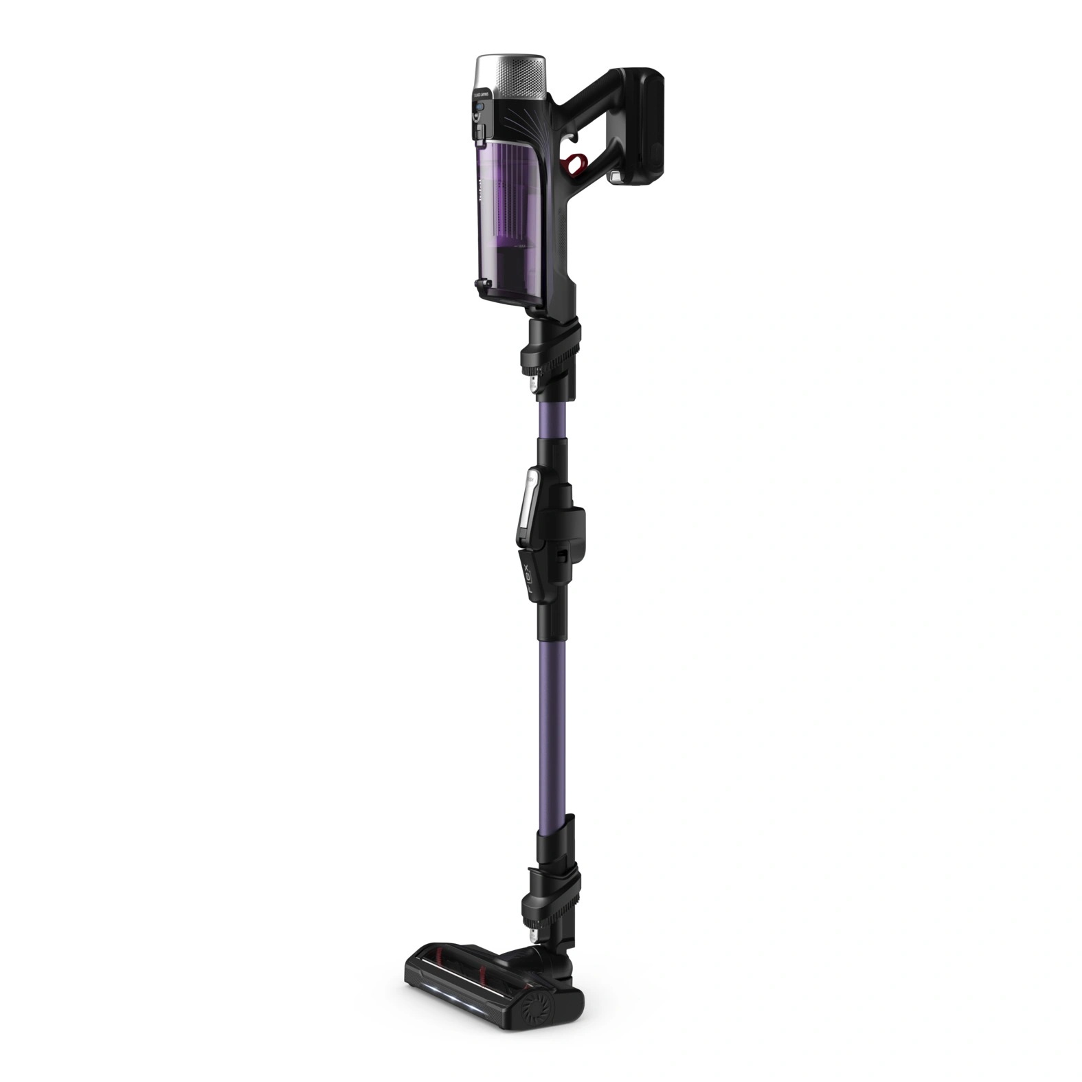 TEFAL Vacuum Cleaner - TY2039WO X-force Flex - Cordless operating - 250 W - Black/Purple