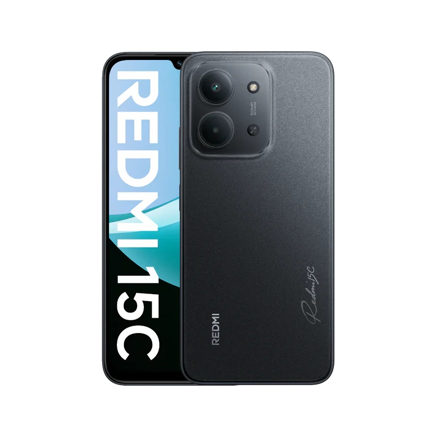 Xiaomi - Redmi - 15C 4G - Midnight Black - 6.9 " - IPS LCD - 720 x 1600 pixels - Mediatek - Internal RAM 4 GB - 128 GB - Dual SIM - Nano SIM - 4G - Main camera resolution 50 MP - Secondary camera resolution 8 MP - Android - 13 - 6000 mAh