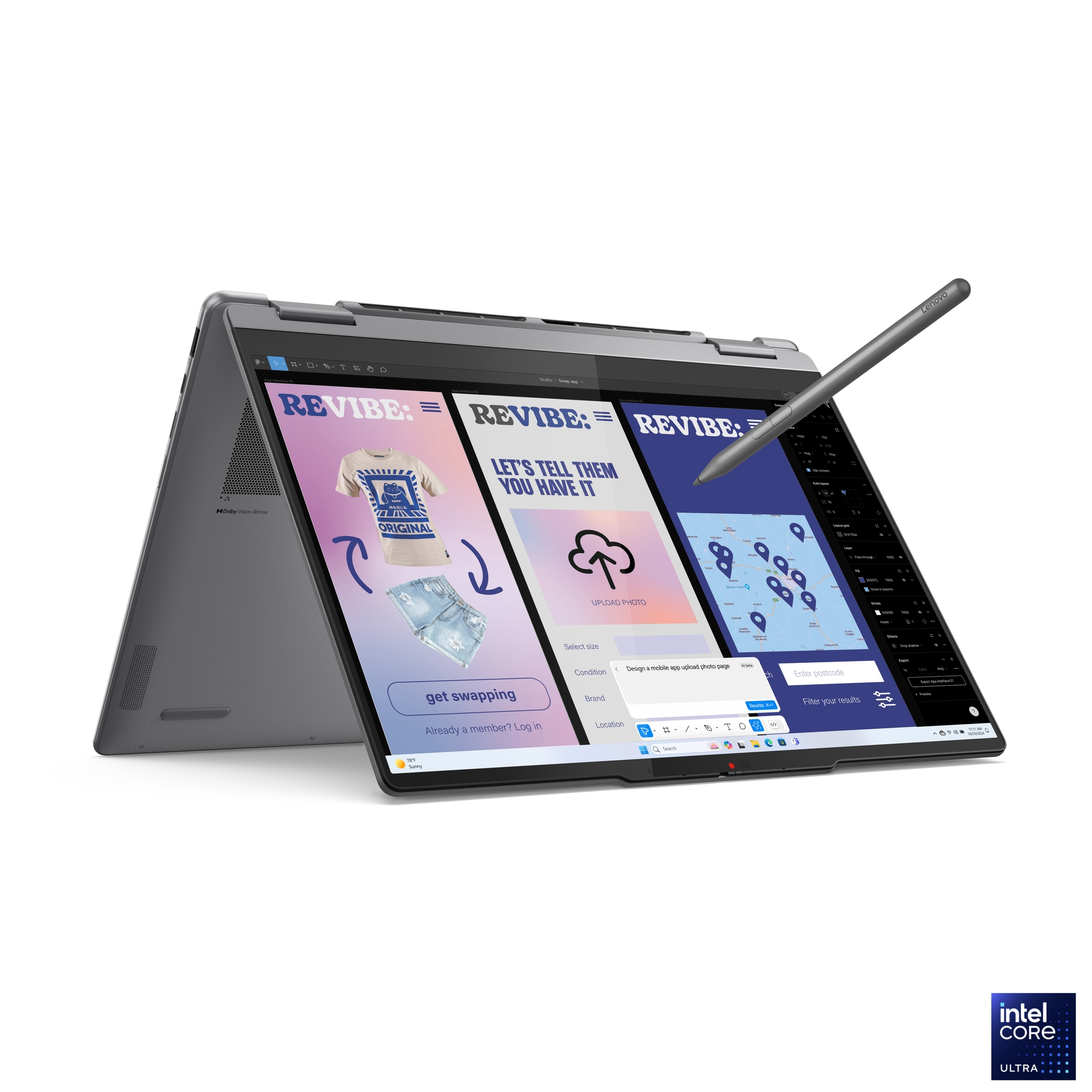Lenovo Yoga 7 2-in-1 14ILL10 - Luna Grey - 14 " - OLED - Touchscreen - WUXGA - 1920 x 1200 pixels - Intel Core Ultra 7 - 256V - 16 GB - Soldered LPDDR5x - Solid-state drive capacity 512 GB - Intel Arc Graphics 140V - Windows 11 Home - 802.11be - Bluetooth