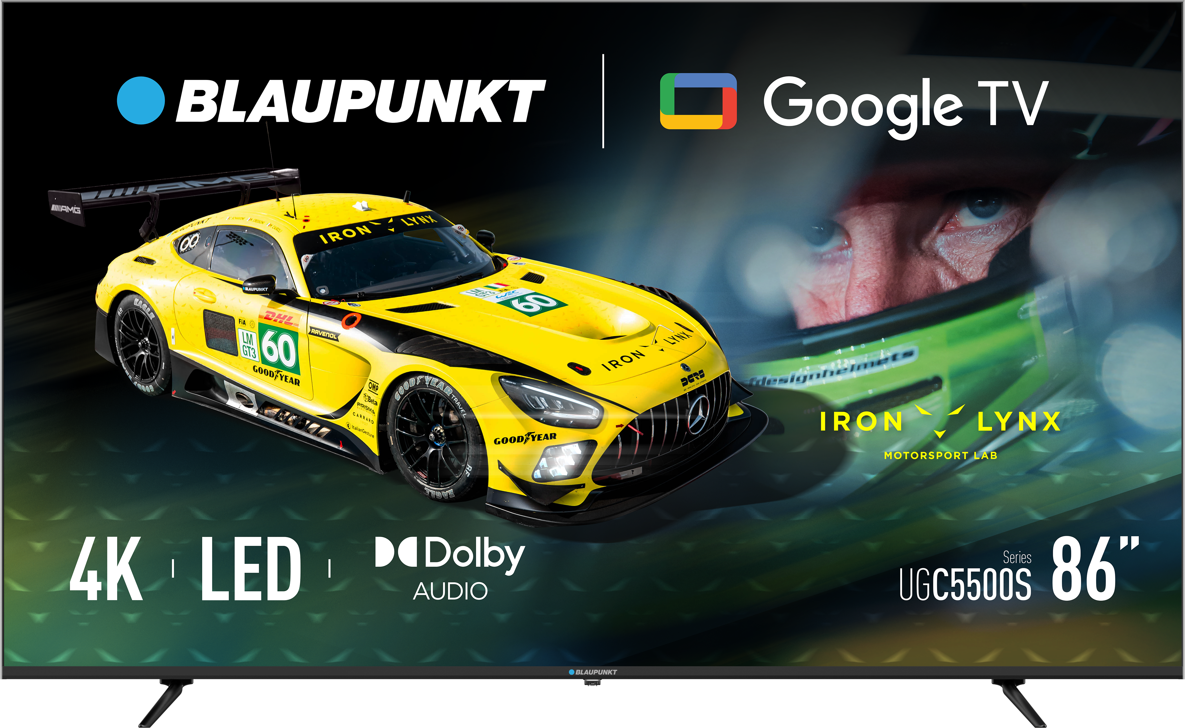 Blaupunkt LED TV - 86UGC5500S - 86 - Smart TV - Google TV - UHD - Black