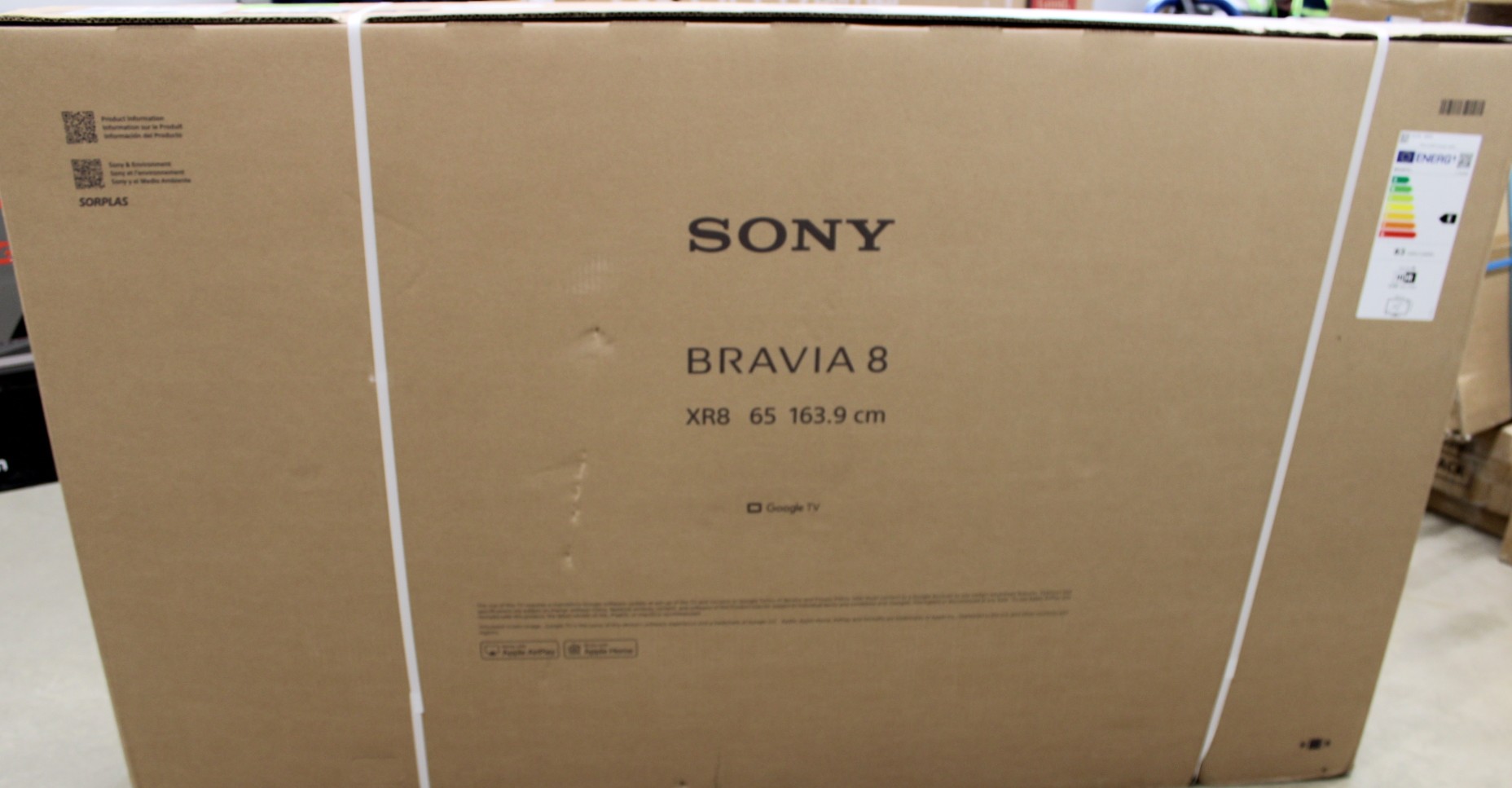 SALE OUT. Sony K65XR80P Bravia 8 65" (164cm) 4K Ultra HD Smart Google OLED TV - Sony K65XR80PAEP - 65 - Smart TV - Google TV - 4K UHD - Black - DAMAGED PACKAGING