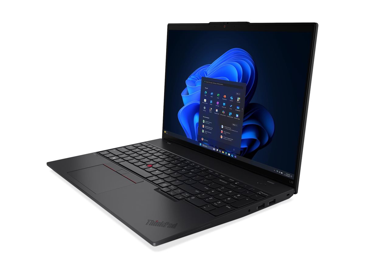 Lenovo ThinkPad L16 G2 AMD - Black - 16 " - IPS - WUXGA - 1920 x 1200 pixels - Anti-glare - AMD Ryzen 5 PRO - 215 - 16 GB - SO-DIMM DDR5 - Solid-state drive capacity 512 GB - AMD Radeon 740M Graphics - Windows 11 Pro - 802.11be - Bluetooth version 5.4 - L
