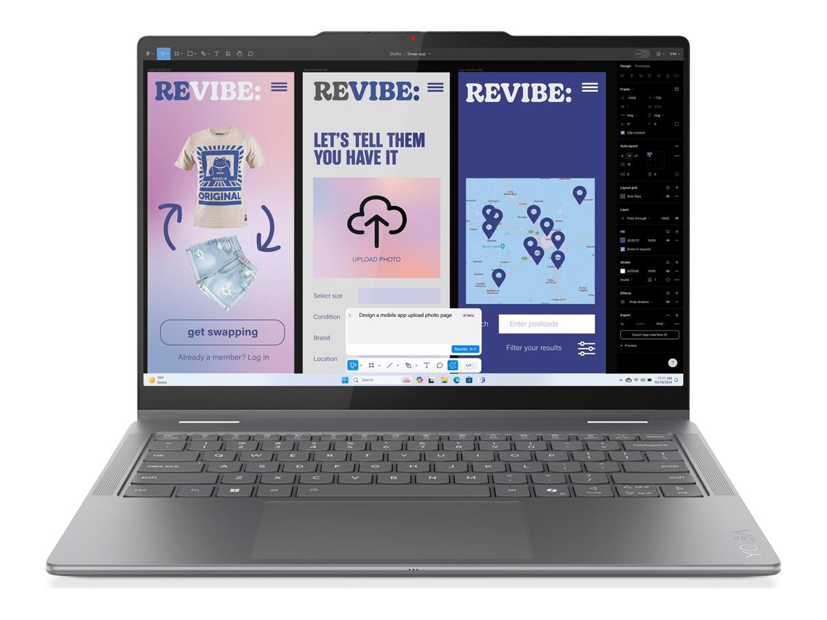 Lenovo - Yoga 7 2-in-1 14ILL10 Intel - Luna Grey - 14 " - OLED - Touchscreen - WUXGA - 1920 x 1200 pixels - Intel Core Ultra 7 - 256V - 16 GB - Soldered LPDDR5X - Solid-state drive capacity 512 GB - Intel Arc Graphics 140V - Windows 11 Home - 802.11be - B