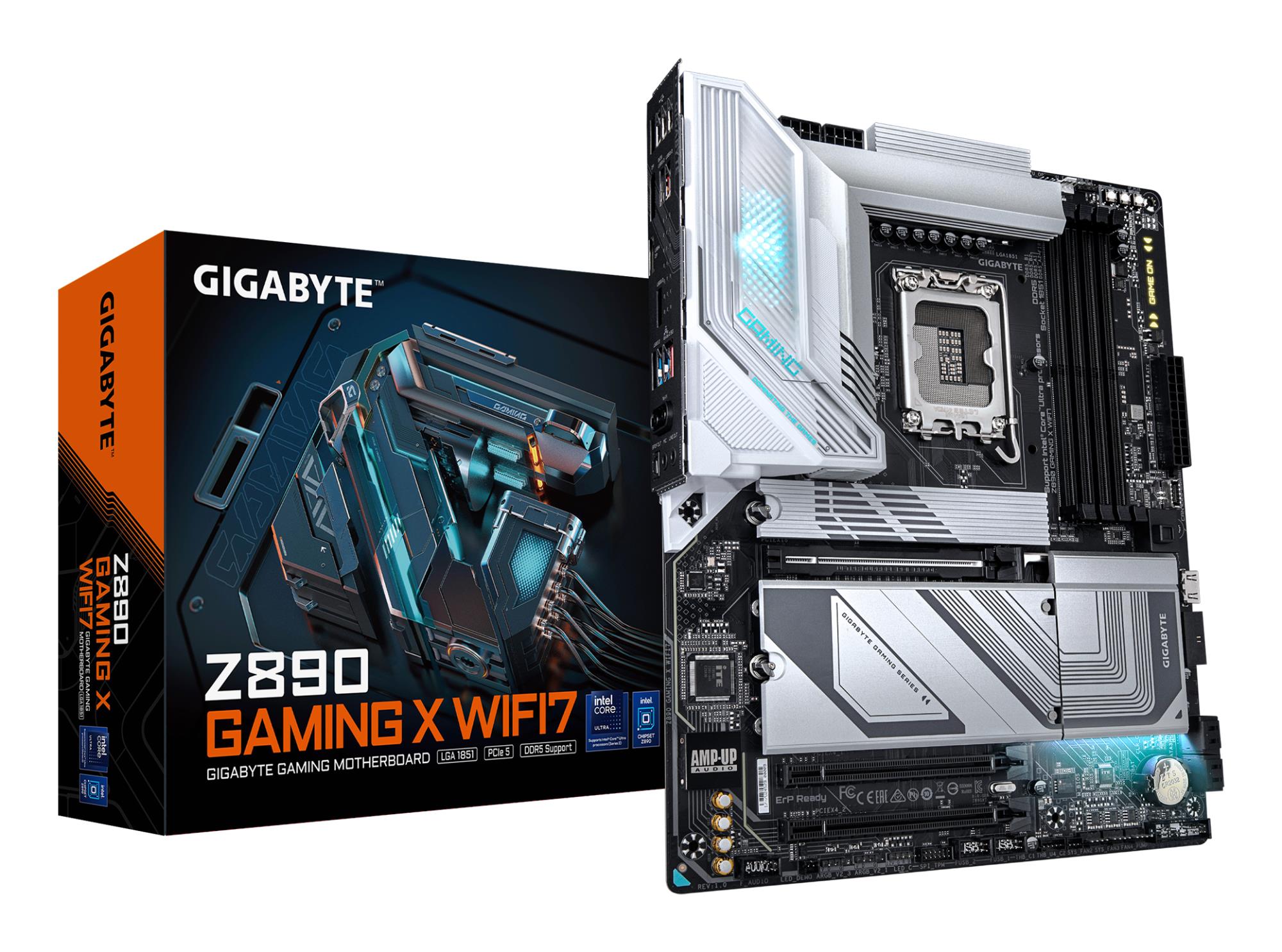 Mainboard|GIGABYTE|Intel Z890|LGA 1851 (Socket V1)|ATX|RAM DDR5-SDRAM|4xSlots|Wi-Fi Yes|Bluetooth Yes|1xPCI Express x16 slots|4xNumber of M.2 (M) slots|Z890GAMINGXWIFI71.1