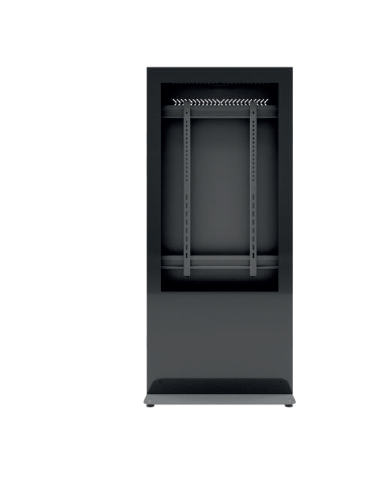 EDBAK Floor stand - IDS10.55 Indoor Public Display Totem with glass front - 55 " - Black
