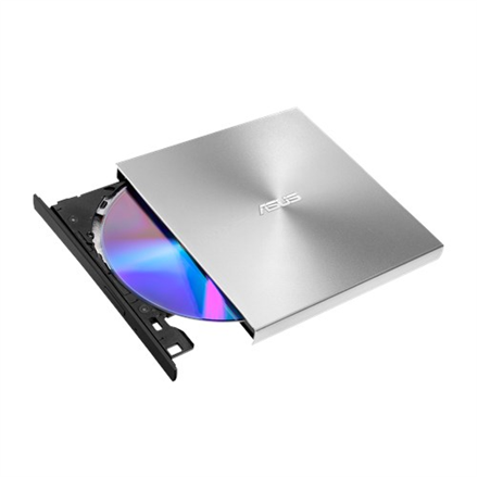 Asus - ZenDrive U9M - Interface USB 2.0 - DVD±RW - CD read speed 24 x - CD write speed 24 x - Silver