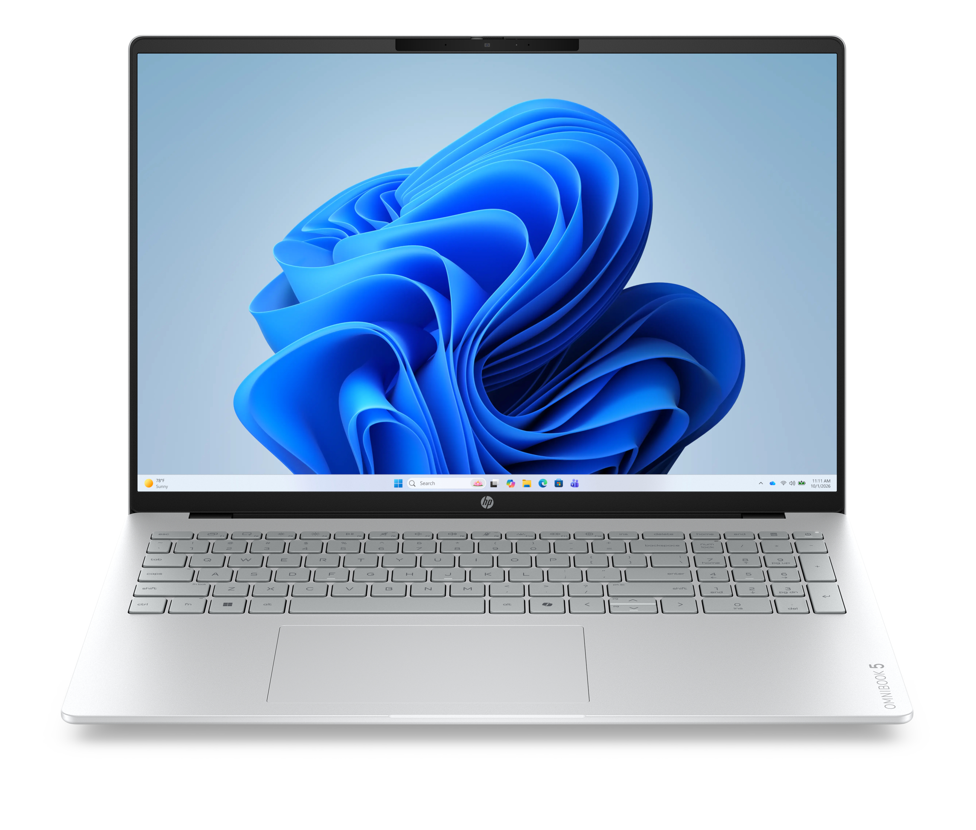 HP OmniBook 5 AI 16-br0005ny - Ryzen 5 230 (6C) 16 NPU TOPs, 16GB LPDDR5X 7500 on-board, 512GB PCIe Gen4 Value, AMD Radeon 740M Graphics, 16.0 2K (1920x1200) OLED Brightview Low Blue Light 300 nits, Glacier Silver, Win 11 Home, 1 years
