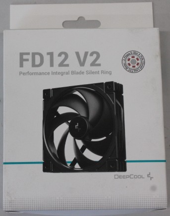 SALE OUT. Deepcool cooling fan R-FD12V2-BKNPN1-G - Deepcool Cooling Fan - FD12 V2 - Black - DAMAGED PACKAGING