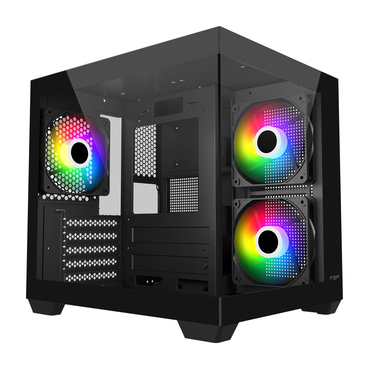 FSP Case - S140-BA - Black - Mini-ITX, uATX(M-ATX)