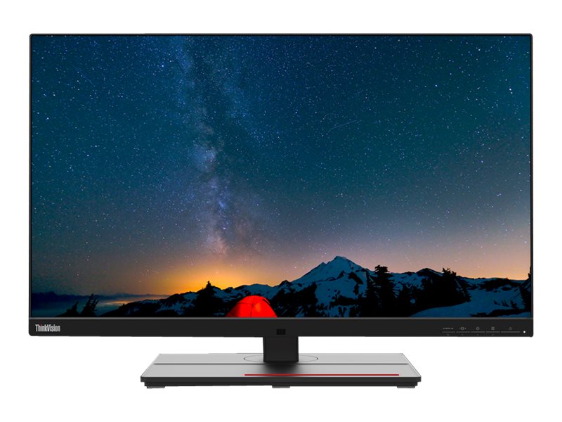 Lenovo - ThinkVision - P27u-20 - 27 " - IPS - 4K UHD - 16:9 - 60 Hz - 4 ms - 3840 x 2160 - 450 cd/m² - HDMI ports quantity 2 - Raven Black - Warranty 36 month(s)