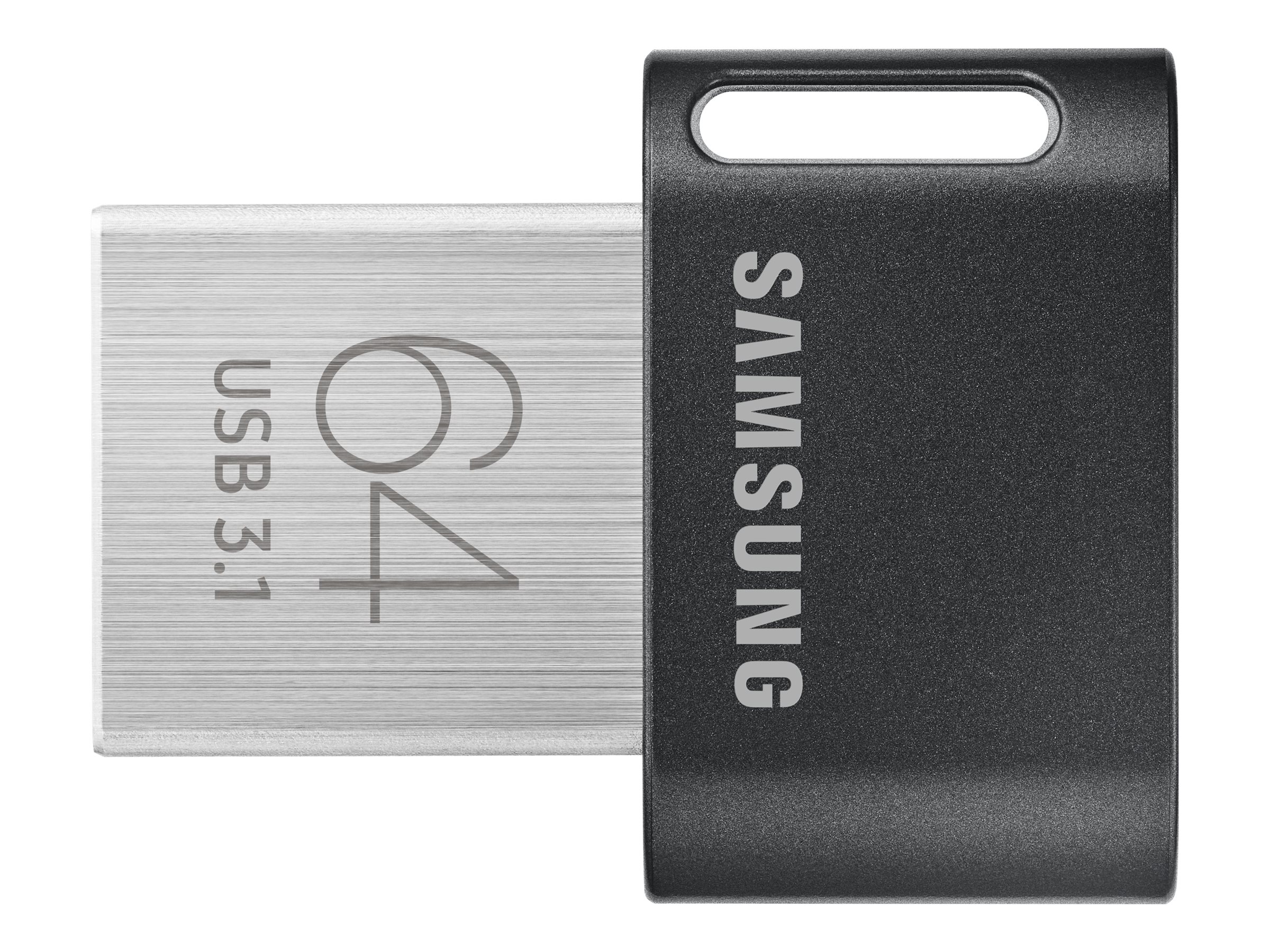 Samsung - FIT Plus - MUF-64AB/APC - 64 GB - USB Type-A - Black/Silver