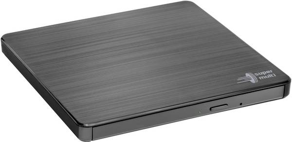H.L Data Storage - Ultra Slim Portable DVD-Writer - GP60NB60 - Interface USB 2.0 - DVD±R/RW - CD read speed 24 x - CD write speed 24 x - Black - Desktop/Notebook