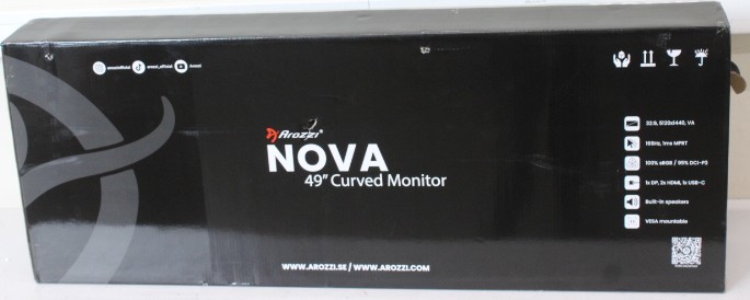SALE OUT. Arozzi Nova 49" VA, 165Hz - White - Arozzi - Nova - 49 " - VA - 32:9 - 165 Hz - 4 ms - 5120 x 1440 pixels - 350 cd/m² - HDMI ports quantity 2 - White - Warranty 24 month(s) - DAMAGED PACKAGING, USED, SCRATCHED BODY AND AC-ADAPTER