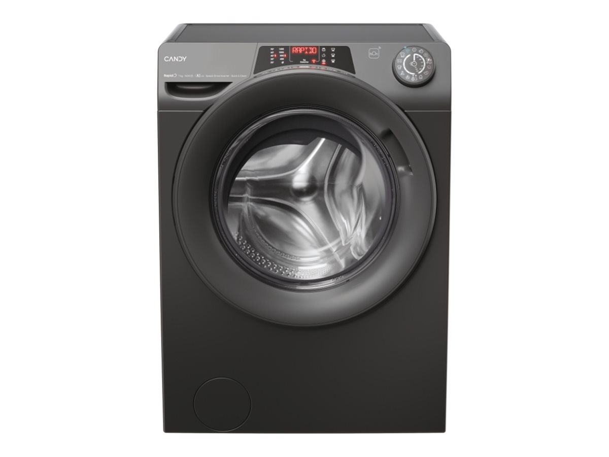 Candy RO4476DWMRR7/1-S Washing Machine, A, Front loading, Capacity 7 kg, Depth 45.4 cm, 1400 RPM, Anthracite - Candy