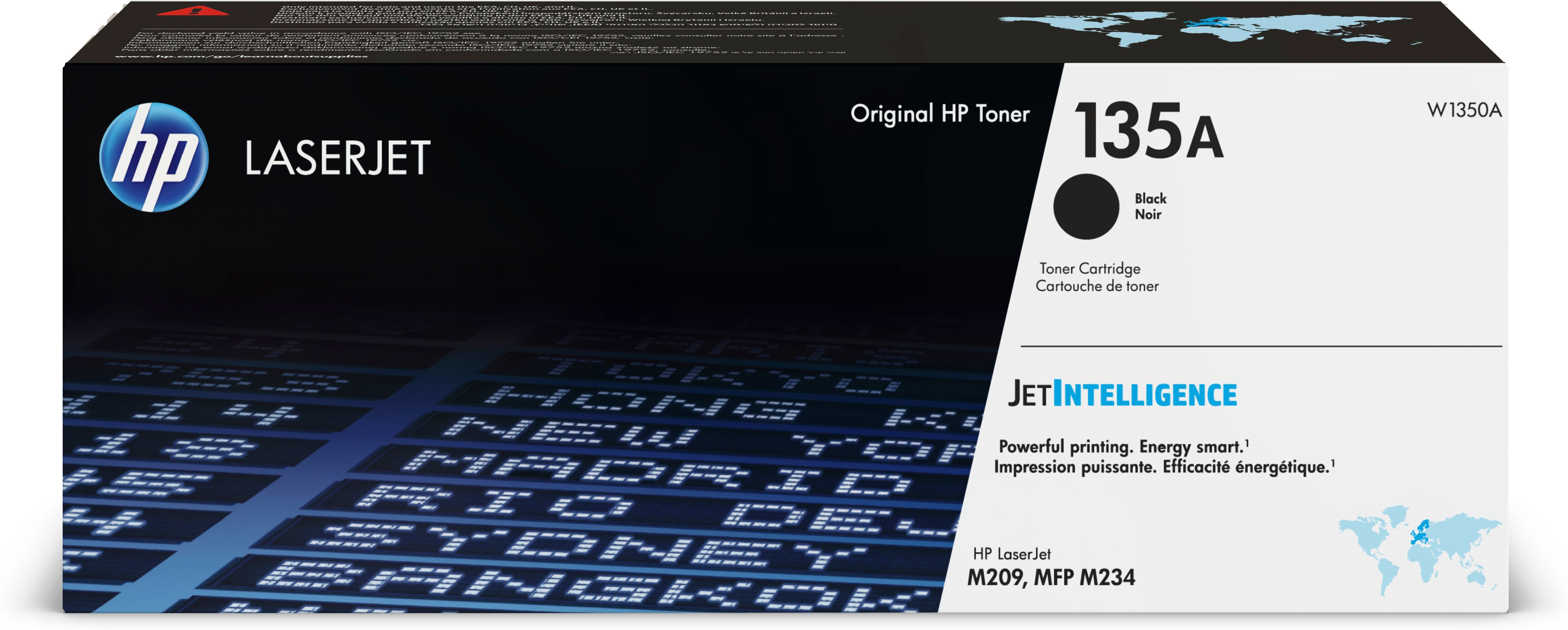 HP 135A Black Toner Cartridge, 1100 pages, for HP LaserJet M209, Laserjet M234