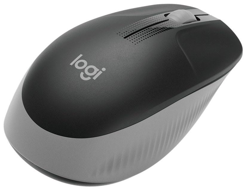 Logitech - Full size Mouse - M190 - Wireless - USB - Mid Grey