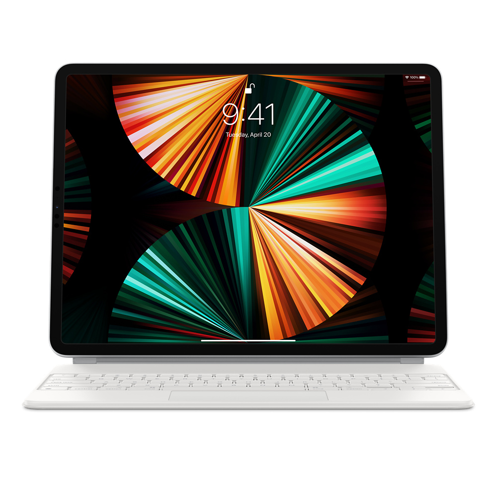Apple - Magic Keyboard for 12.9-inch iPad Pro (3rd-6th gen) - Compact Keyboard - Wireless - SE - White