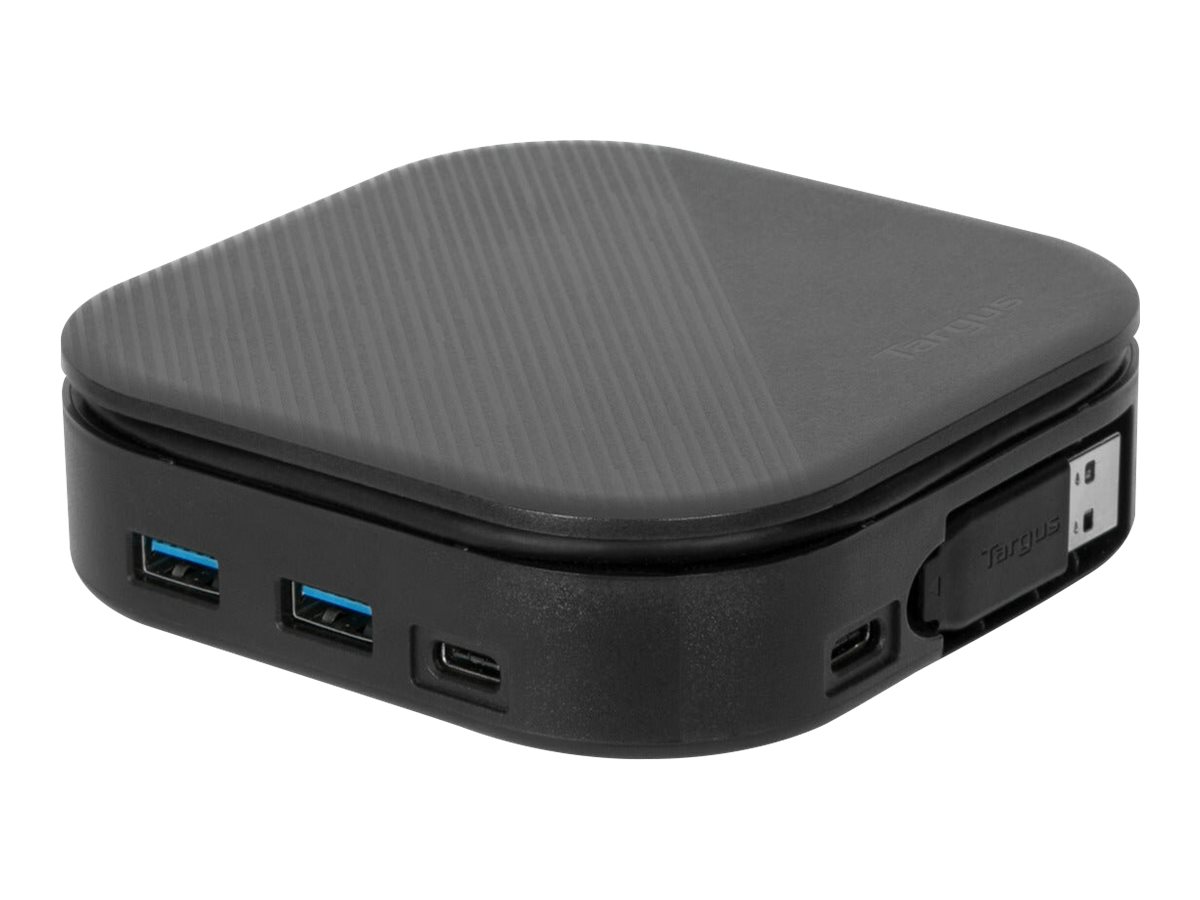 Targus - Universal DisplayLink USB-C Dual Monitor Travel Docking Station, 80W - HDMI ports quantity 2 - Ethernet LAN