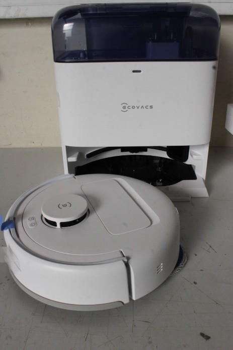 SALE OUT. Ecovacs DEEBOT mini Vacuum cleaner, Robot, Wet&Dry, ZeroTangle Technology, Agile Navigation, White/Blue + Auto-empty station - Ecovacs Robotic Vacuum Cleaner - DEEBOT mini BLUE - Wet&Dry - Li-ion - 3200 mAh - Dust capacity 1.8 L - 8000 Pa - Whit