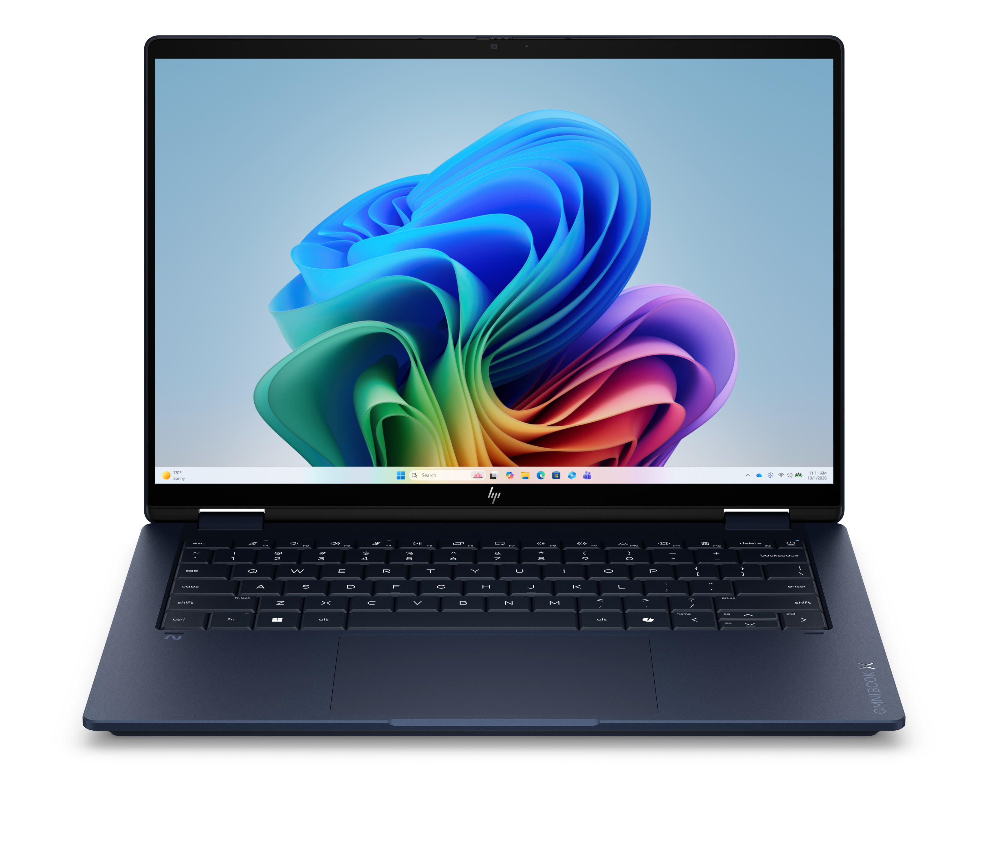 HP OmniBook X Flip 14-kc0011nn - Ryzen AI 5 430, 16GB LPDDR5X 7500 on-board, 512GB, AMD Radeon 840M Graphics, Touch/14.0 2K (1920x1200) Brightview 400 nits,  Athmospheric Blue, Not Included 65W AC Adapter, Win 11 Home, 1 years