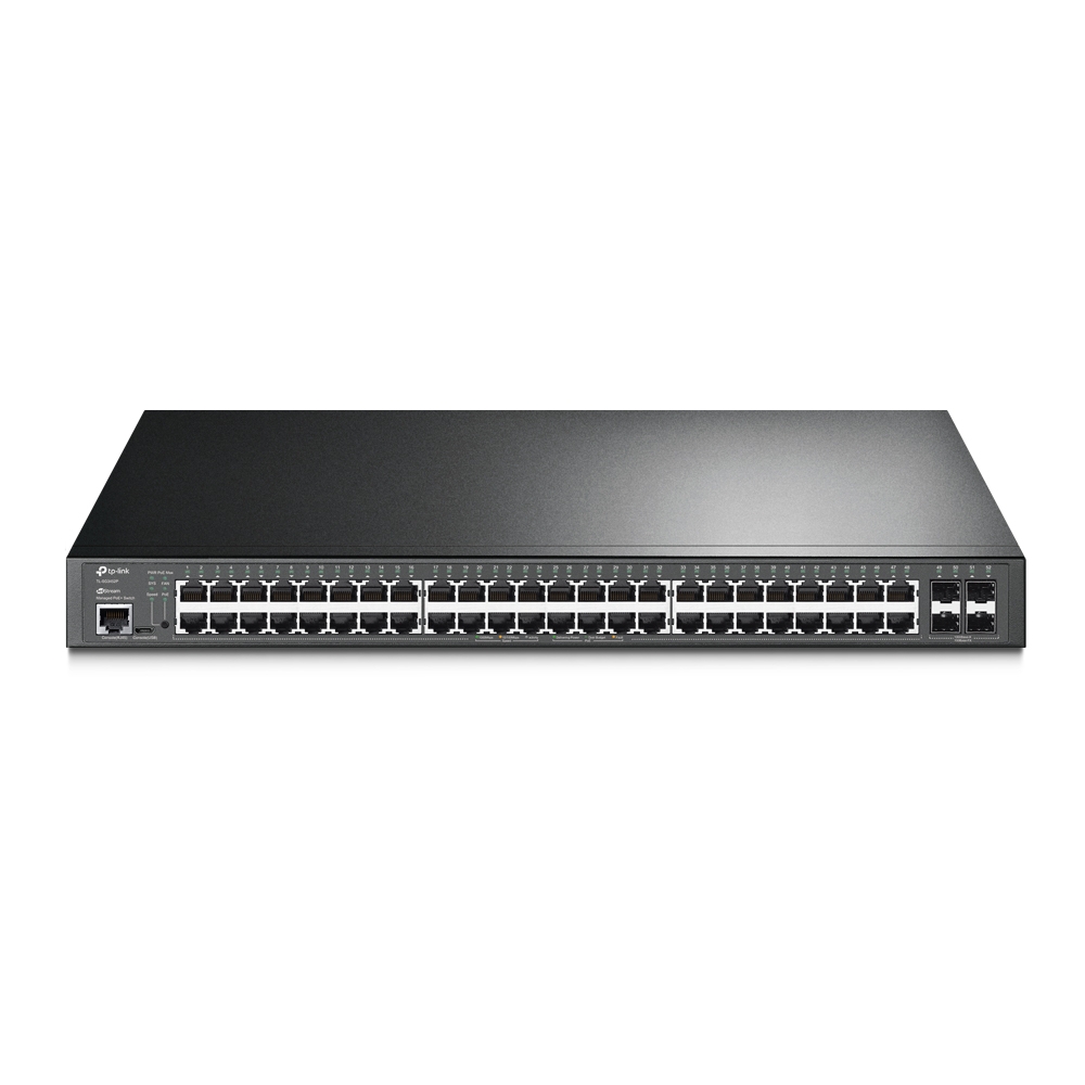 TP-LINK - 52-Port Gigabit L2+ Managed Switch with 48-Port PoE+ - TL-SG3452P JetStream - Managed L2+ - Rackmountable